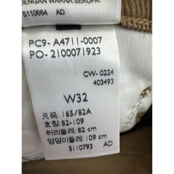 Levi's Womens Brown Corduroy Side Slit Midi Skirt Size 32 - Picture 8 of 13